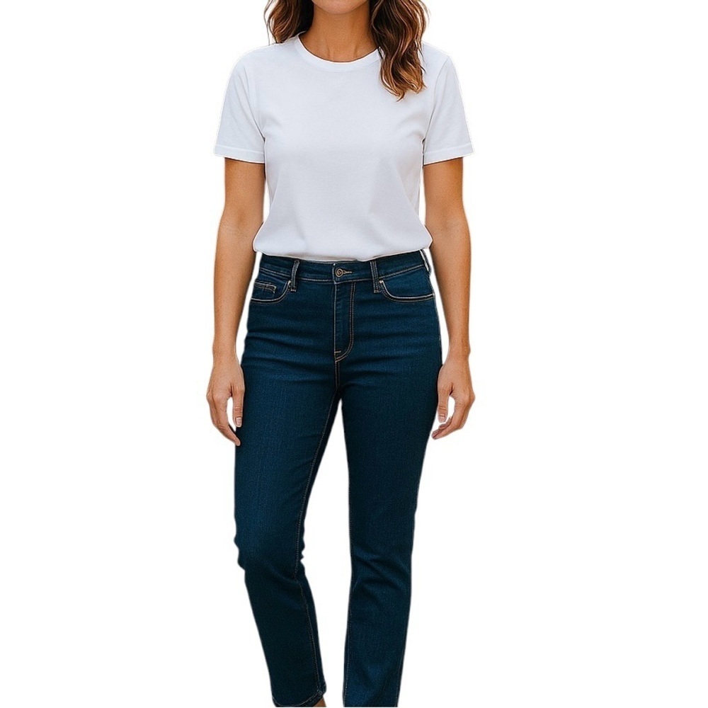 Lauren Ralph Lauren Jeans Women 12 Modern Straight Casual Denim Classic Med Blue